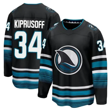 Breakaway Miikka Kiprusoff Black San Jose Sharks Alternate Premier Jersey - Men's